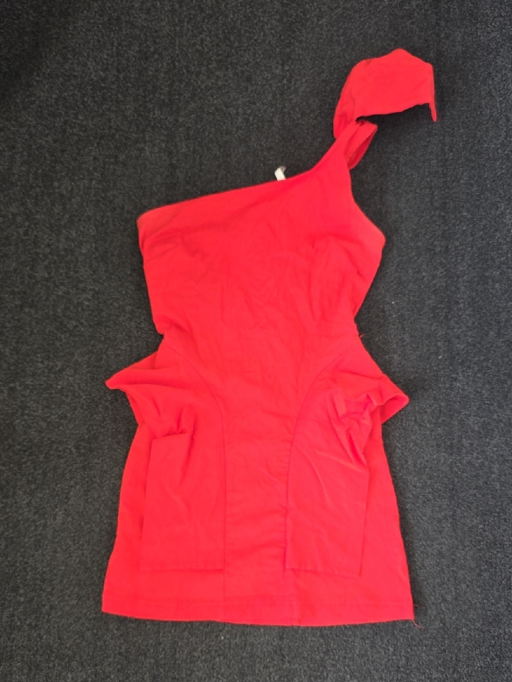 One-Shoulder Red Dress Medium